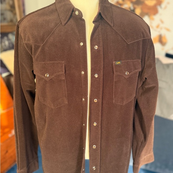 Lee Other - Lee Men's Dark Brown Snap Shirt